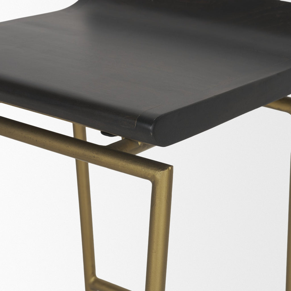 Givens Wood Seat Counter Stool