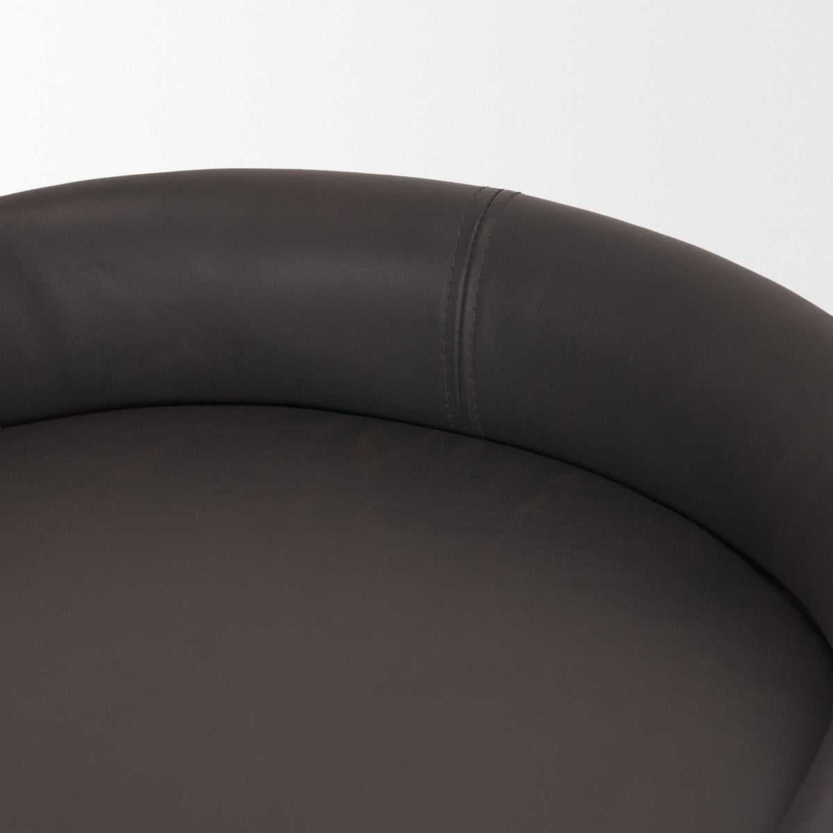 Hollyfield Leather Seat Counter Stool