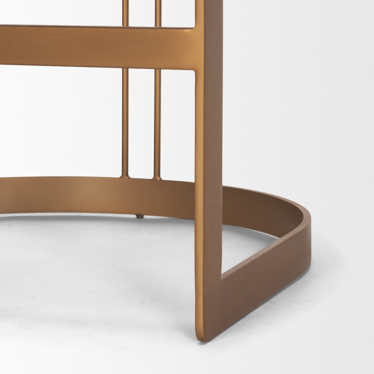 Hollyfield Leather Seat Counter Stool
