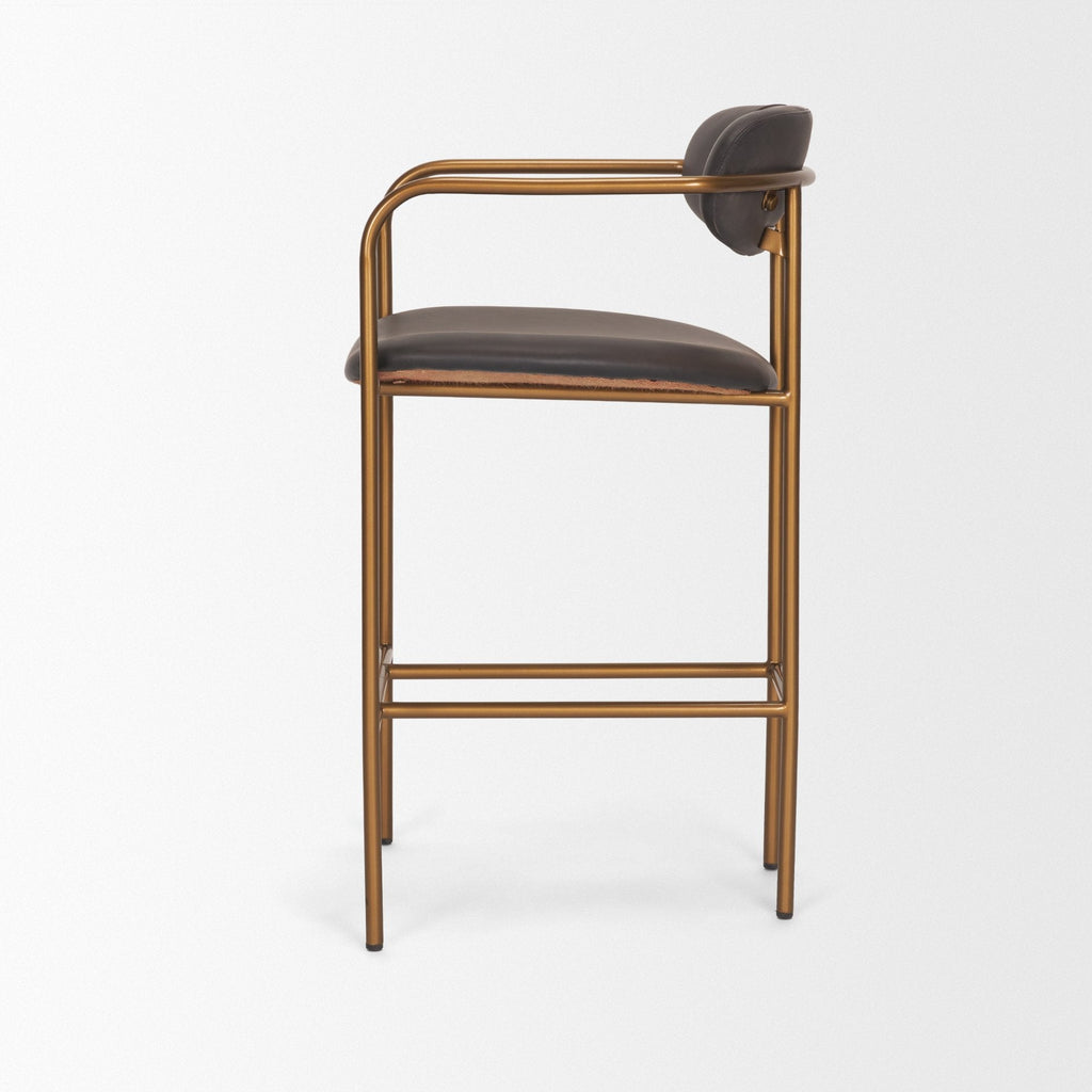 Parker Leather Seat Counter Stool