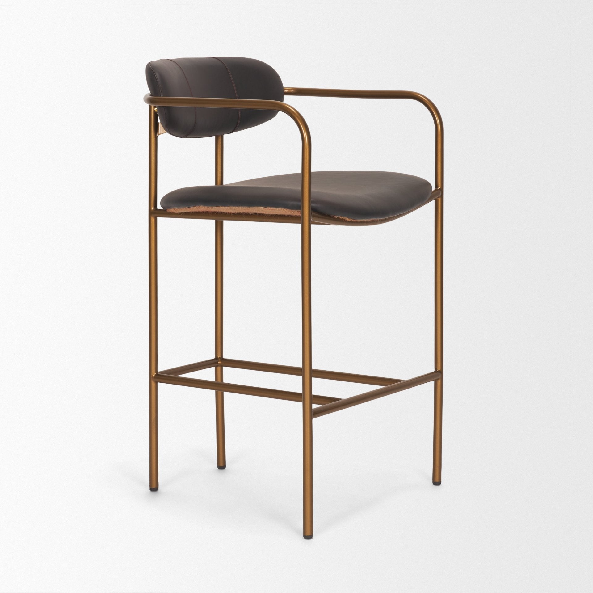 Parker Leather Seat Counter Stool