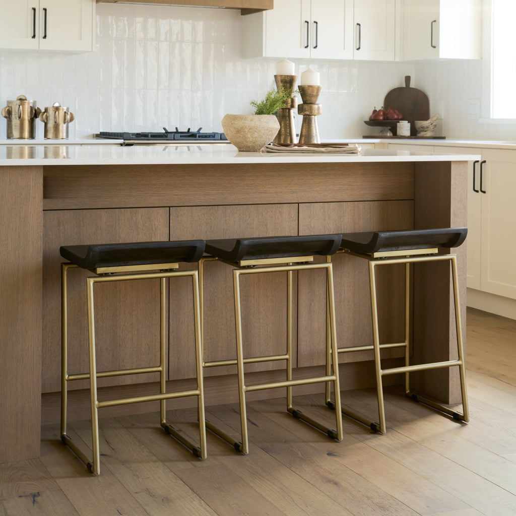 Givens Wood Seat Counter Stool