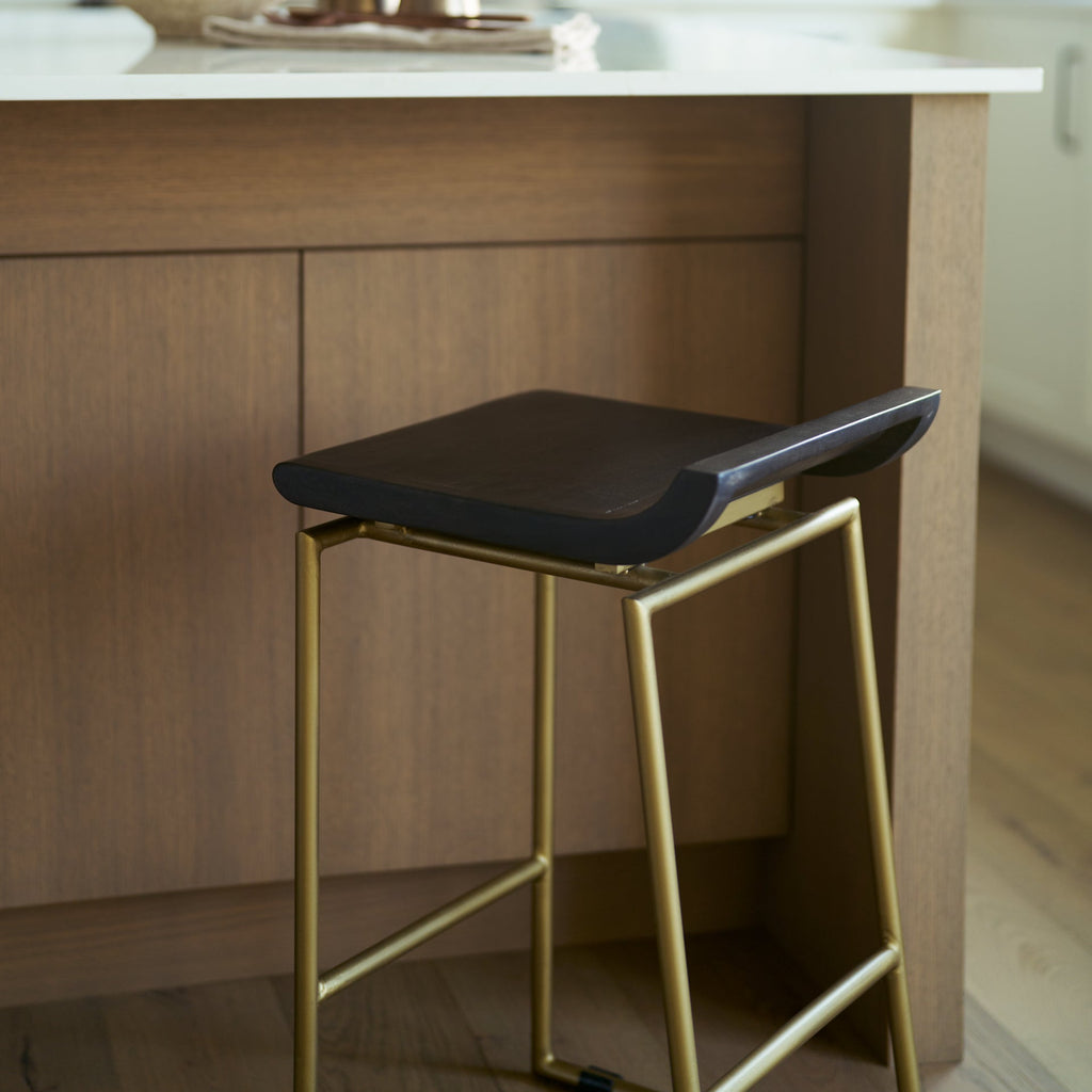 Givens Wood Seat Counter Stool