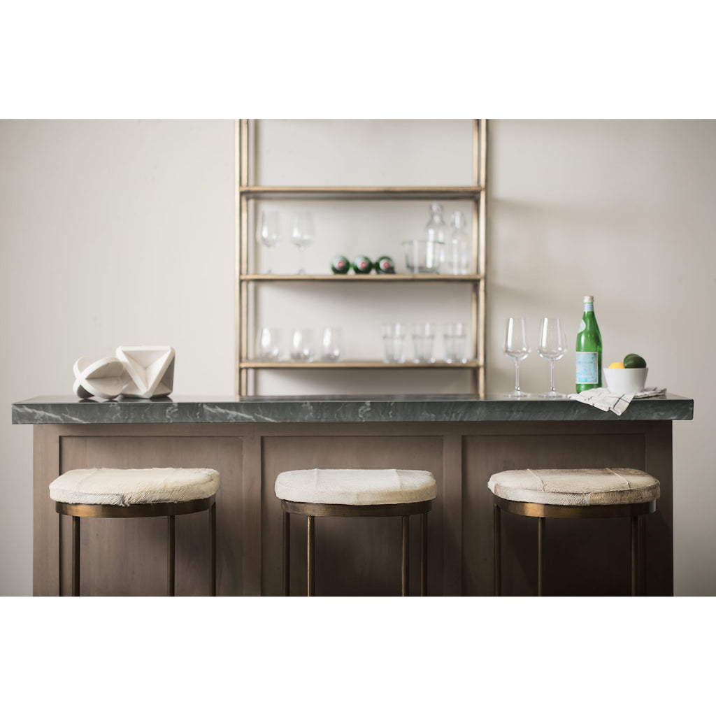Millie Cow Hide Seat Counter Stool