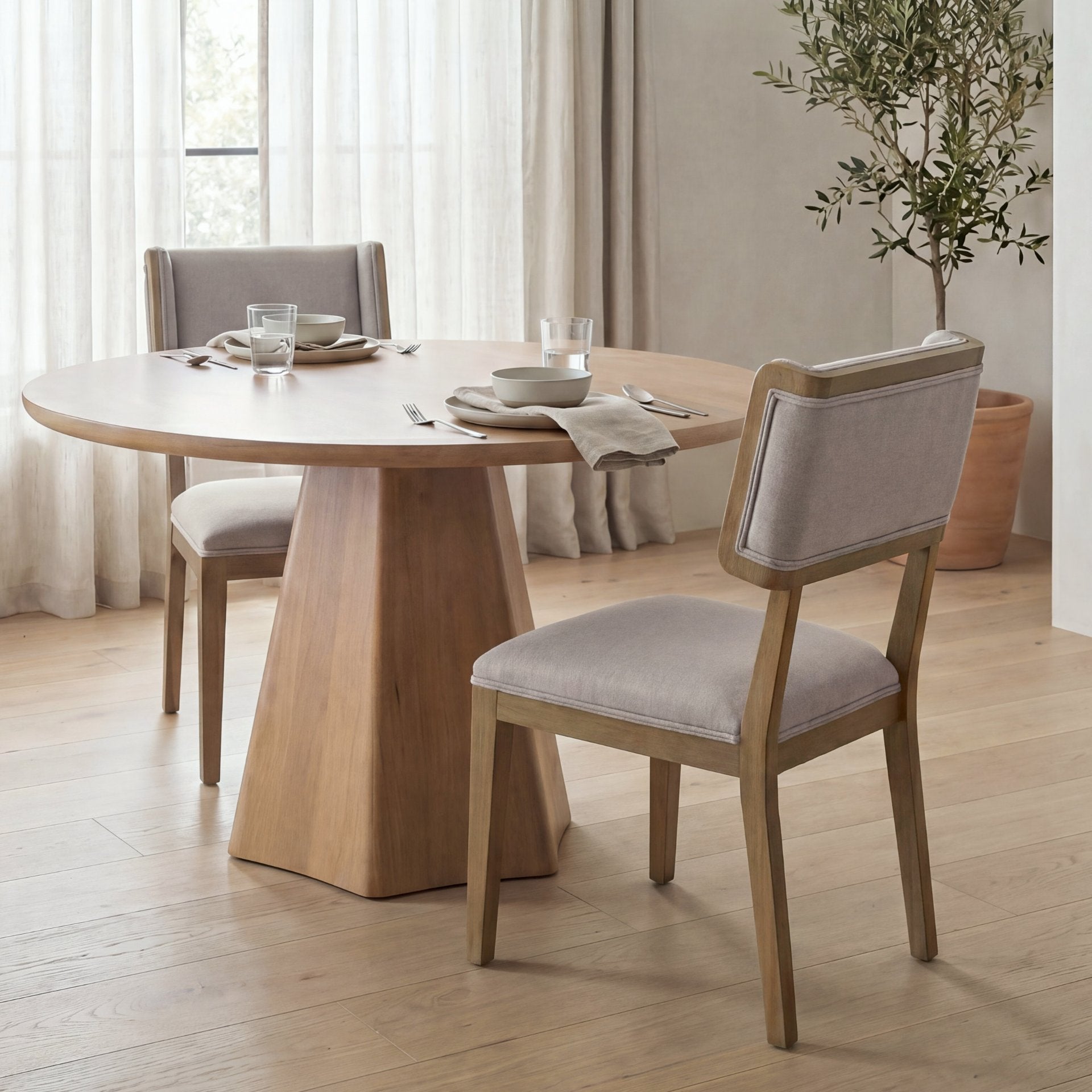 Tenton Fabric Dining Chair Set of 2
