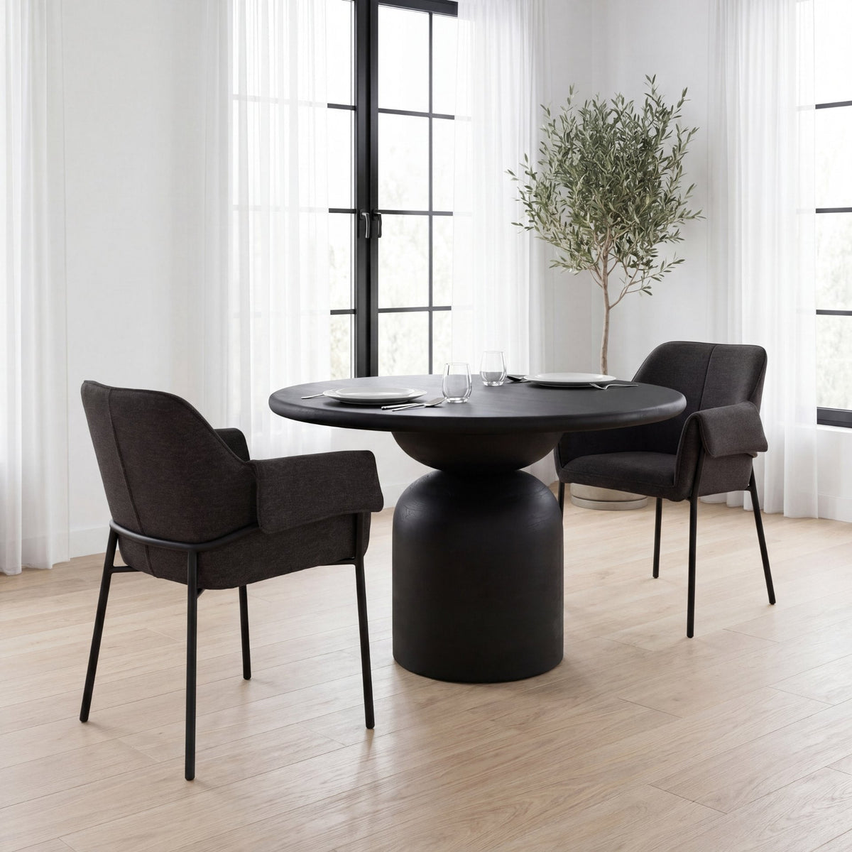 Brently Fabric Dining Armchair