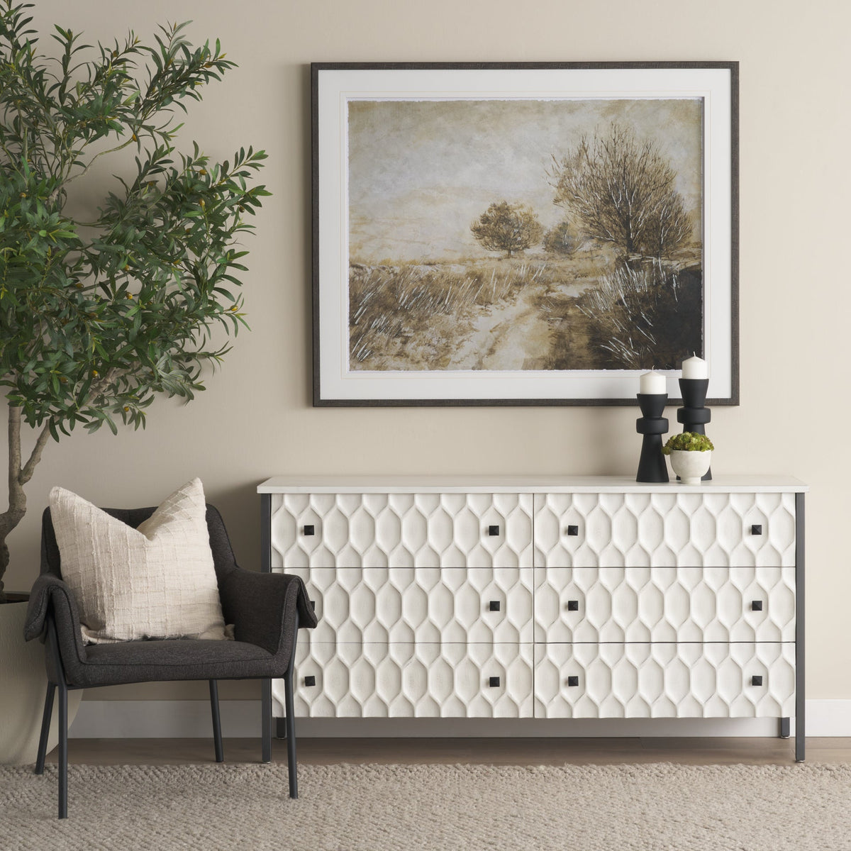 Brently Fabric Dining Armchair