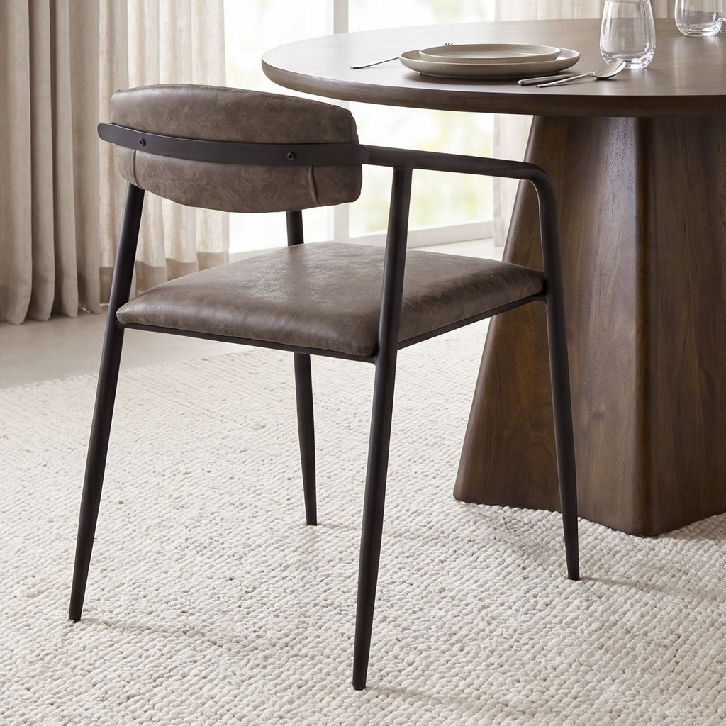 Langston Faux-Leather Dining Chair