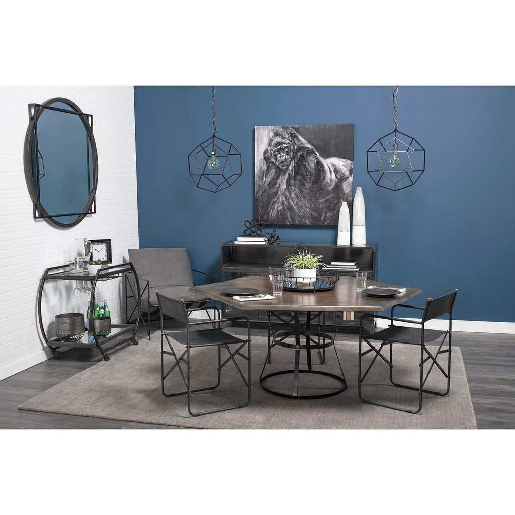 Direttore Leather Folding Dining Chair