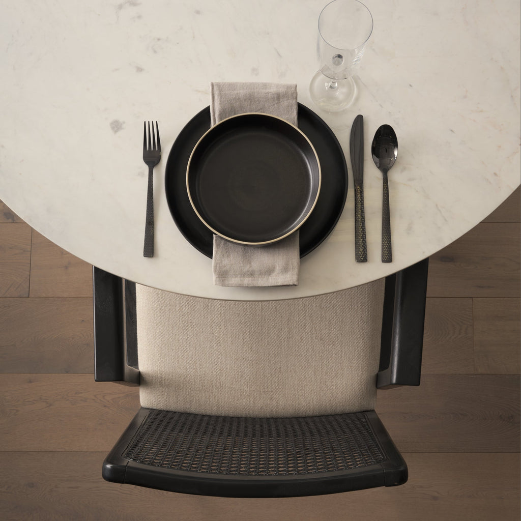 Clara Black Cane Back Dining Chair