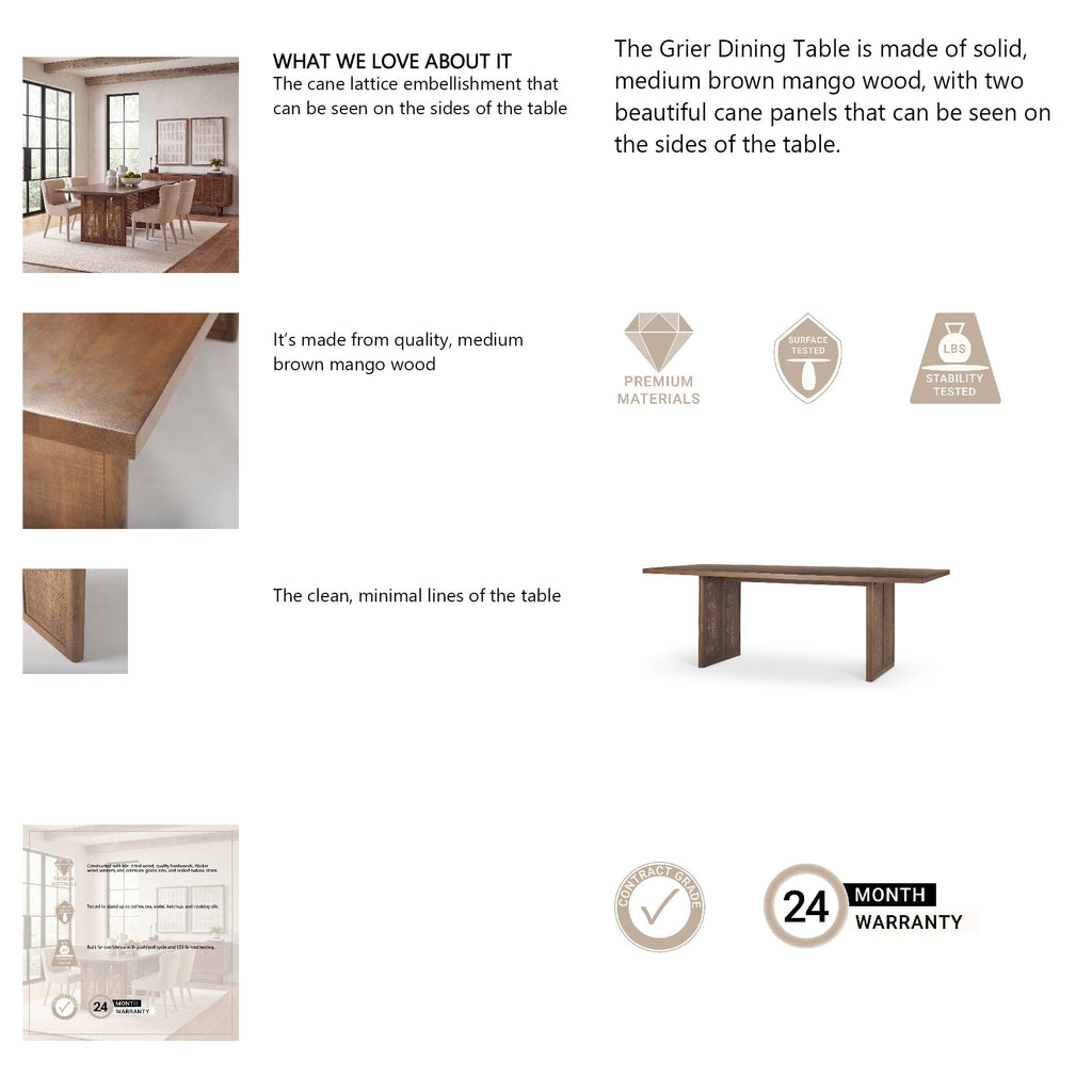 Grier 84" Dining Table