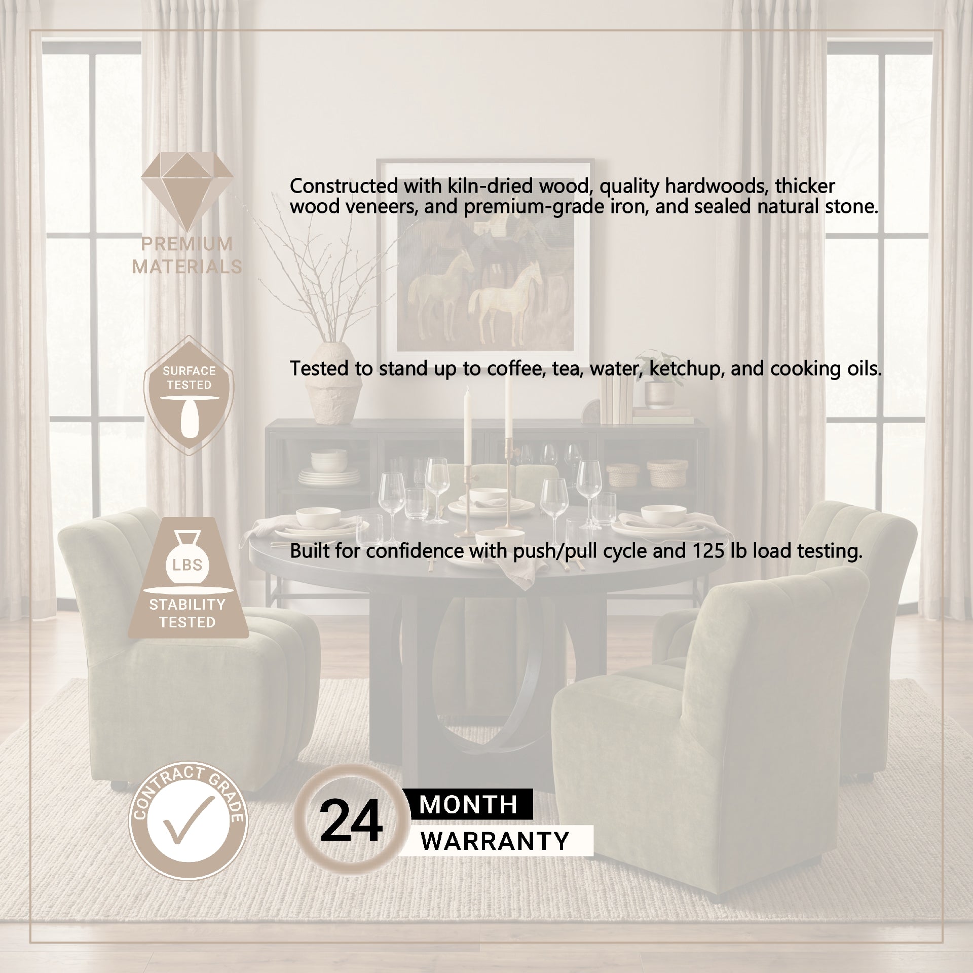 Liesl 54" Round Dining Table