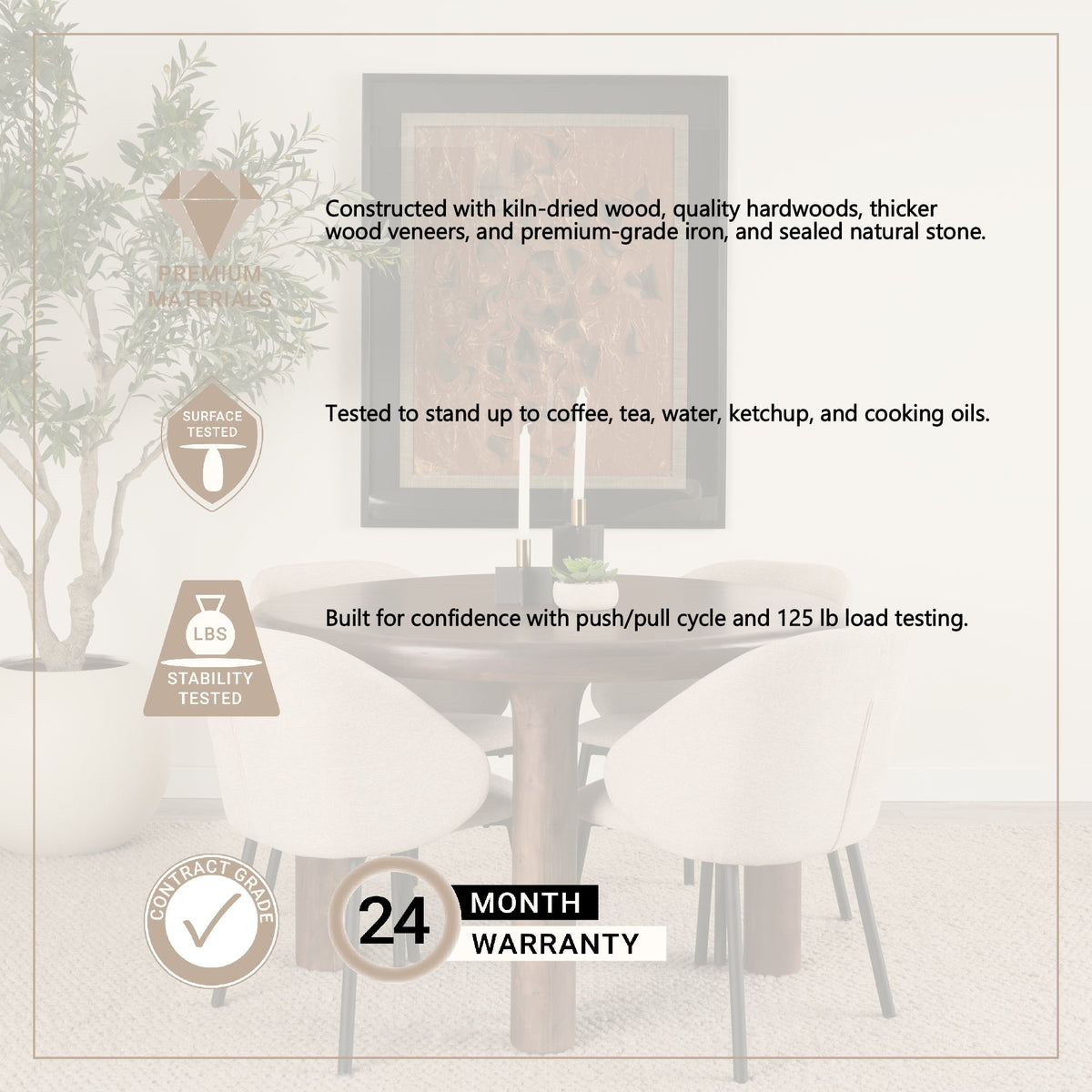 Soma 48" Round Dining Table