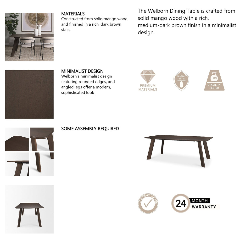 Welborn 84" Dining Table