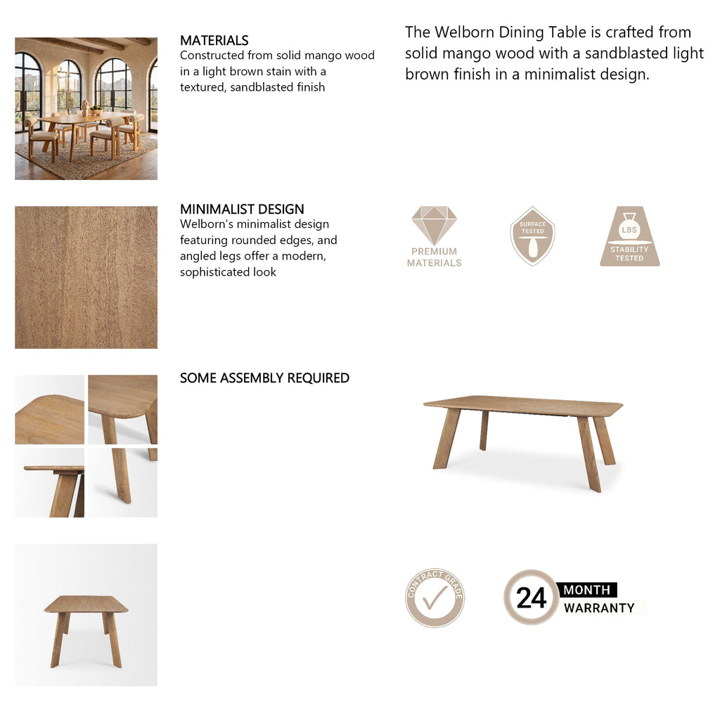 Welborn 84" Dining Table