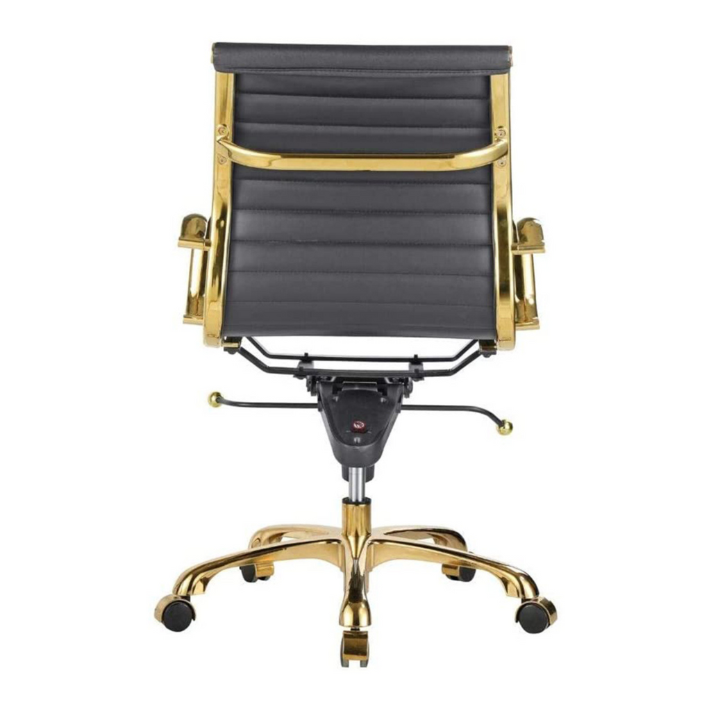 Eames Group Management Chair Gold Frame - Low Back