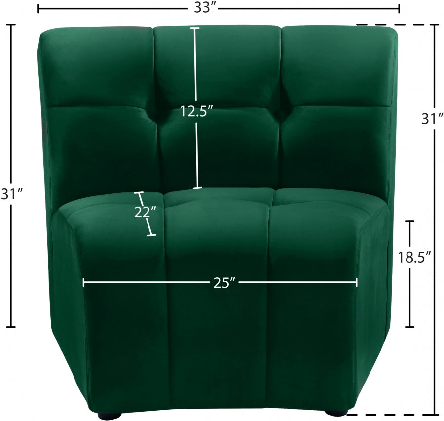 Limitless Velvet Upholstered Modular Chair