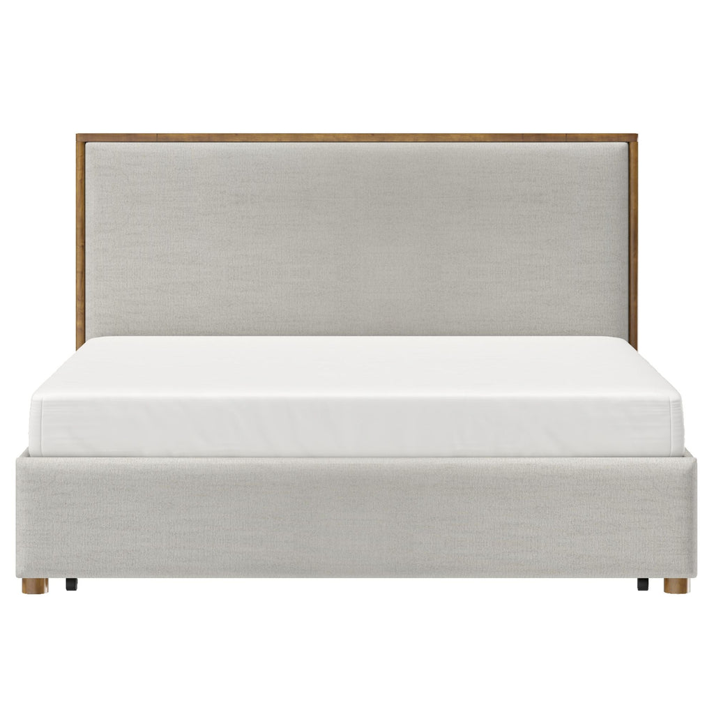 Andover 78" King Platform Bed with Drawer in Oat