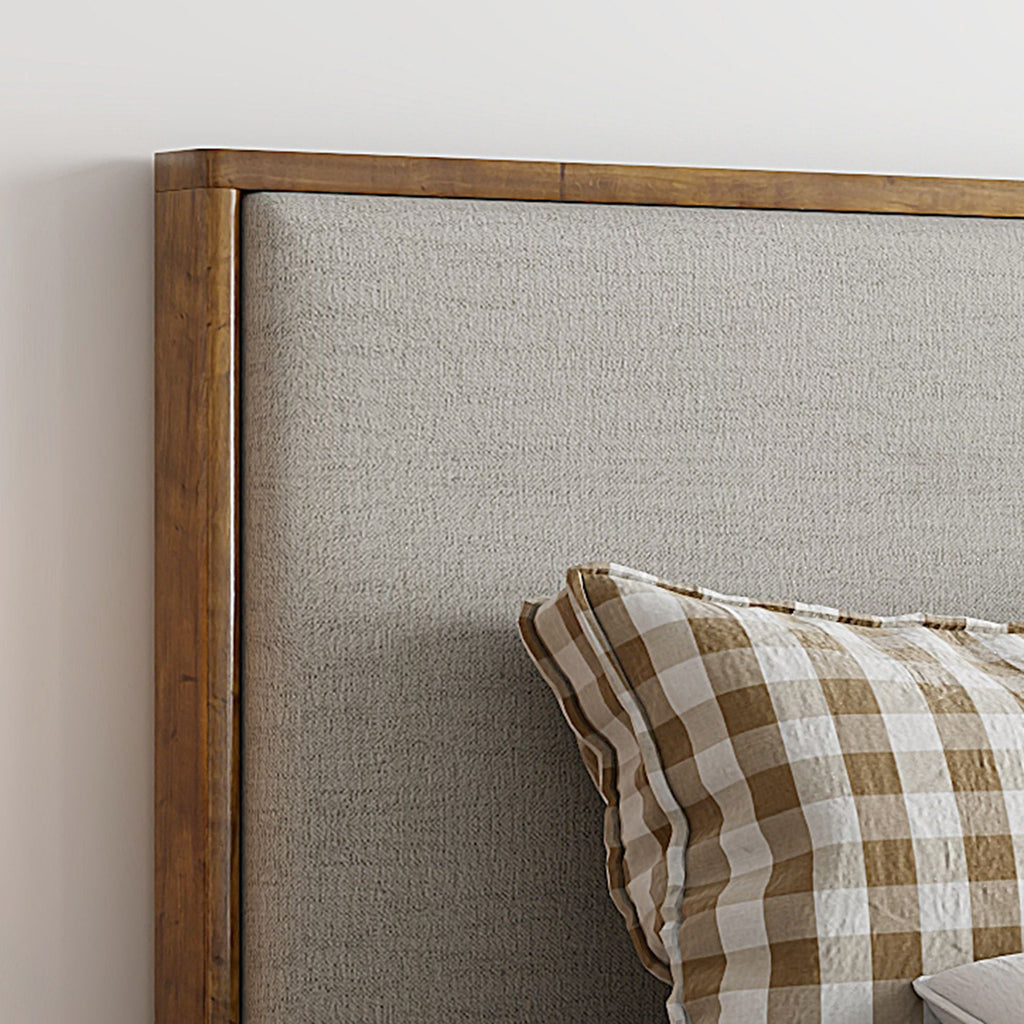 Andover 60" Queen Platform Bed with Drawer in Oat