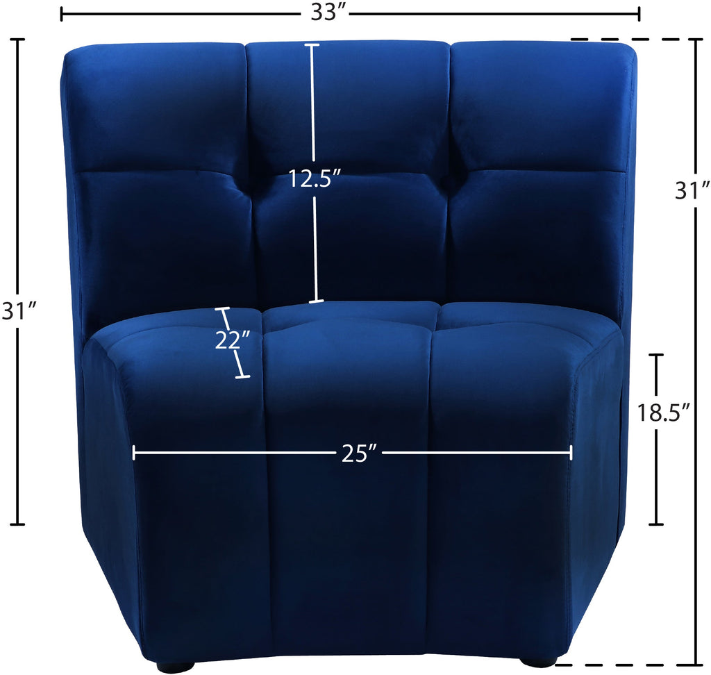 Limitless Velvet Upholstered Modular Chair