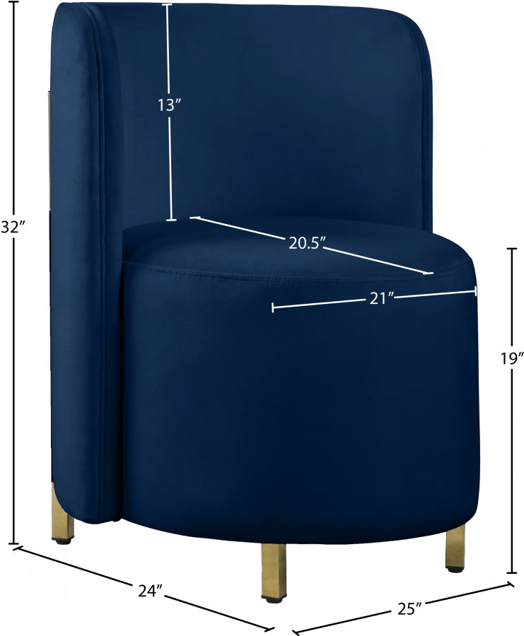 Rotunda Velvet Upholstered Chair