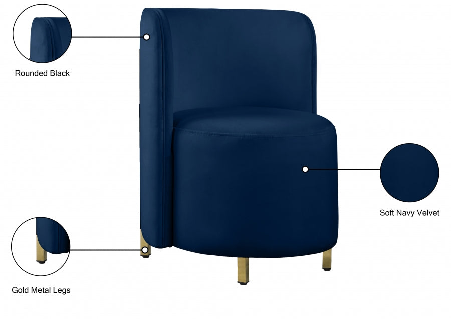 Rotunda Velvet Upholstered Chair