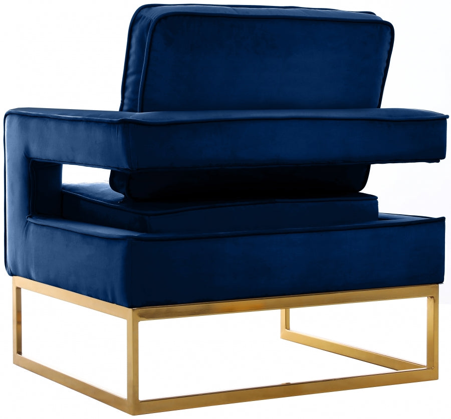 Noah Velvet Upholstered Accent Chair