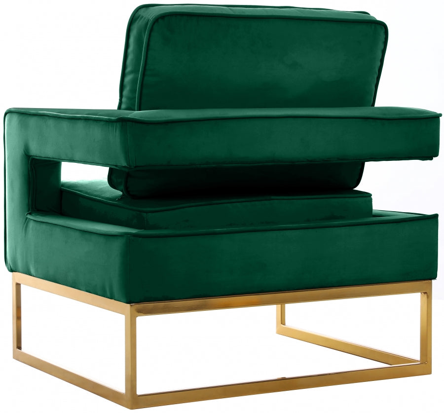 Noah Velvet Upholstered Accent Chair