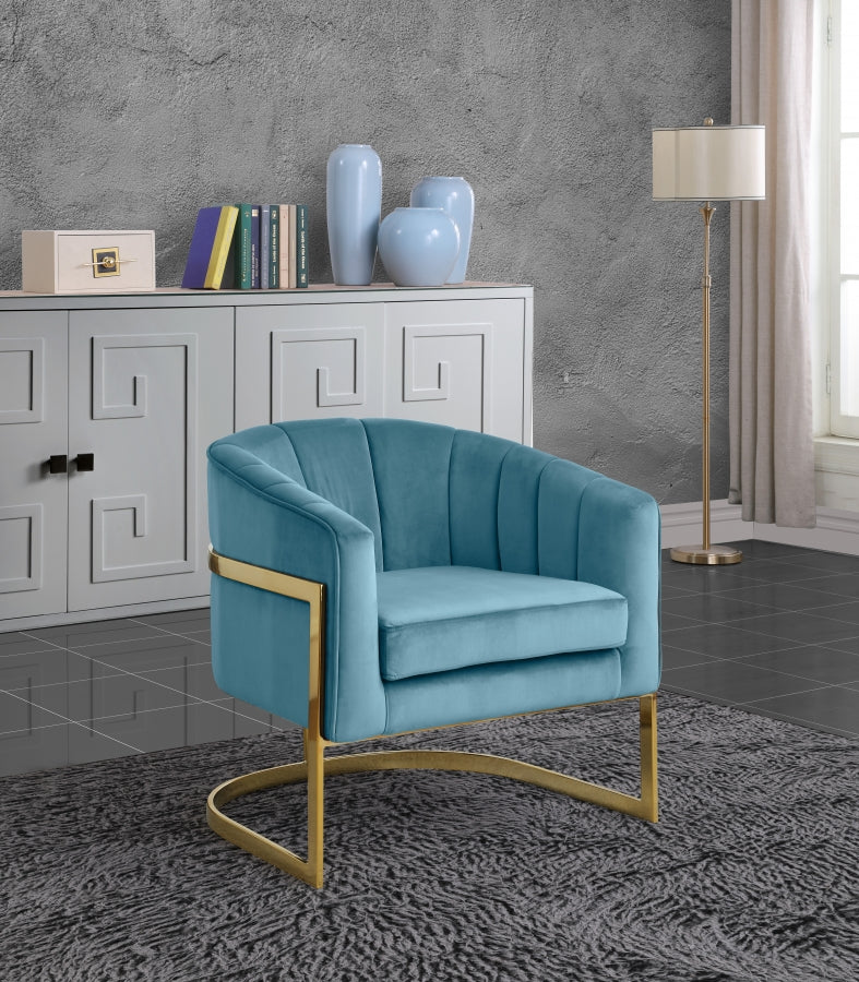 Carter Velvet Upholstered Accent Chair