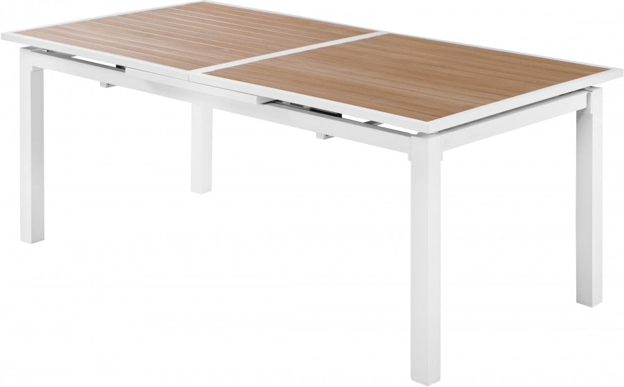 Nizuc 77" Aluminum Outdoor Patio Extendable Dining Table