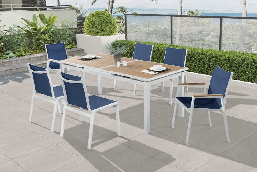 Nizuc Mesh Water Resistant Fabric Outdoor Patio Dining Arm Chair