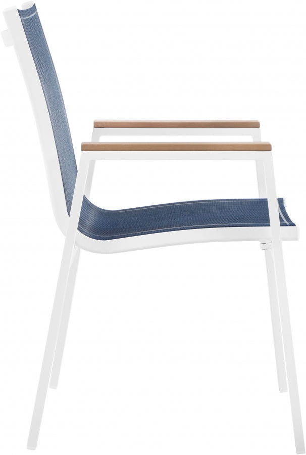 Nizuc Mesh Water Resistant Fabric Outdoor Patio Dining Arm Chair