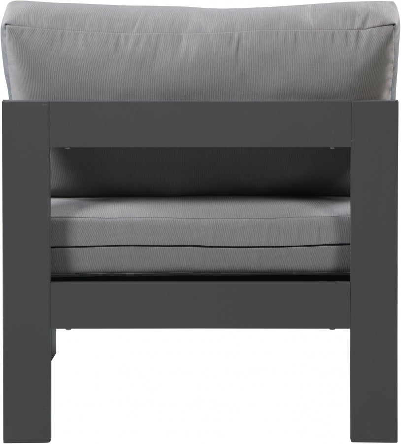 Nizuc Water Resistant Fabric Upholstered Outdoor Patio Modular Armless Chair