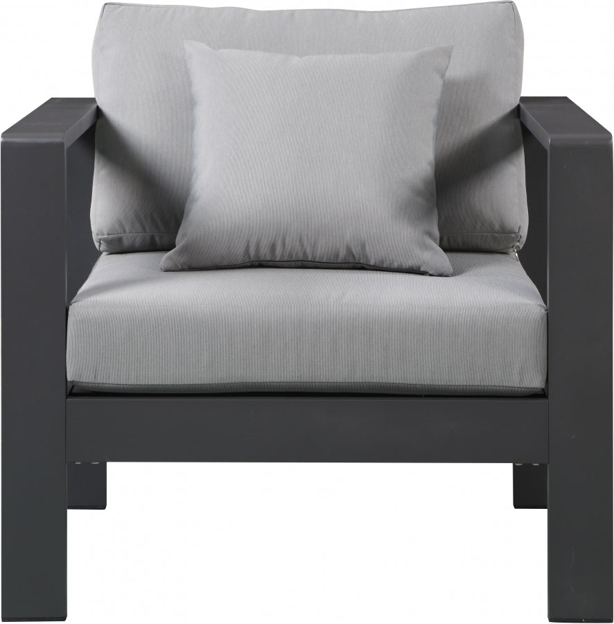 Nizuc Water Resistant Fabric Upholstered Outdoor Patio Arm Chair