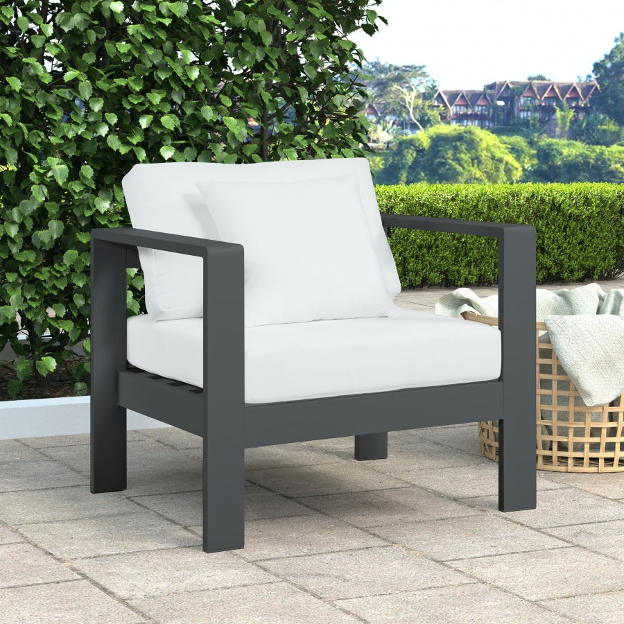 Nizuc Water Resistant Fabric Upholstered Outdoor Patio Arm Chair