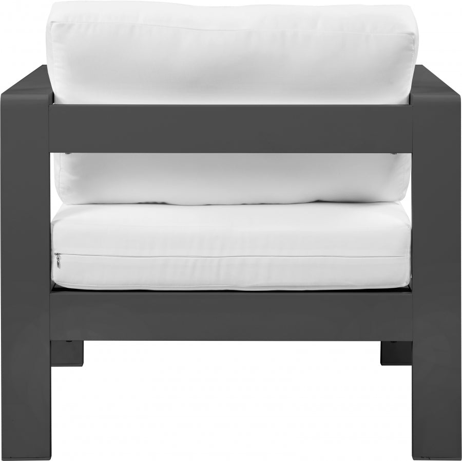 Nizuc Water Resistant Fabric Upholstered Outdoor Patio Arm Chair