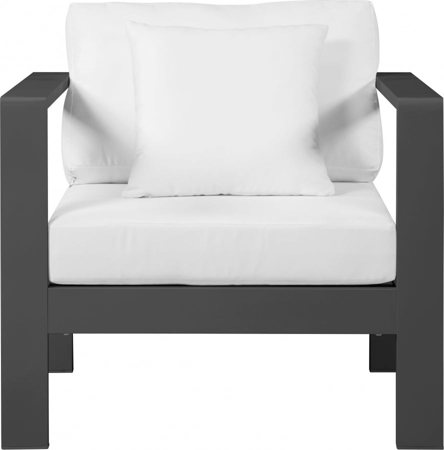 Nizuc Water Resistant Fabric Upholstered Outdoor Patio Arm Chair