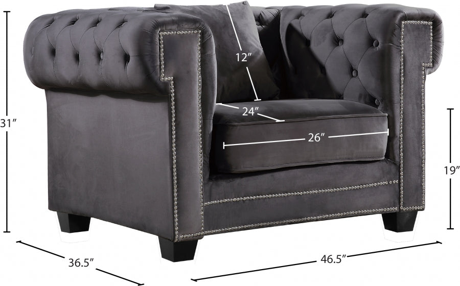 Bowery Velvet Upholstered Chair