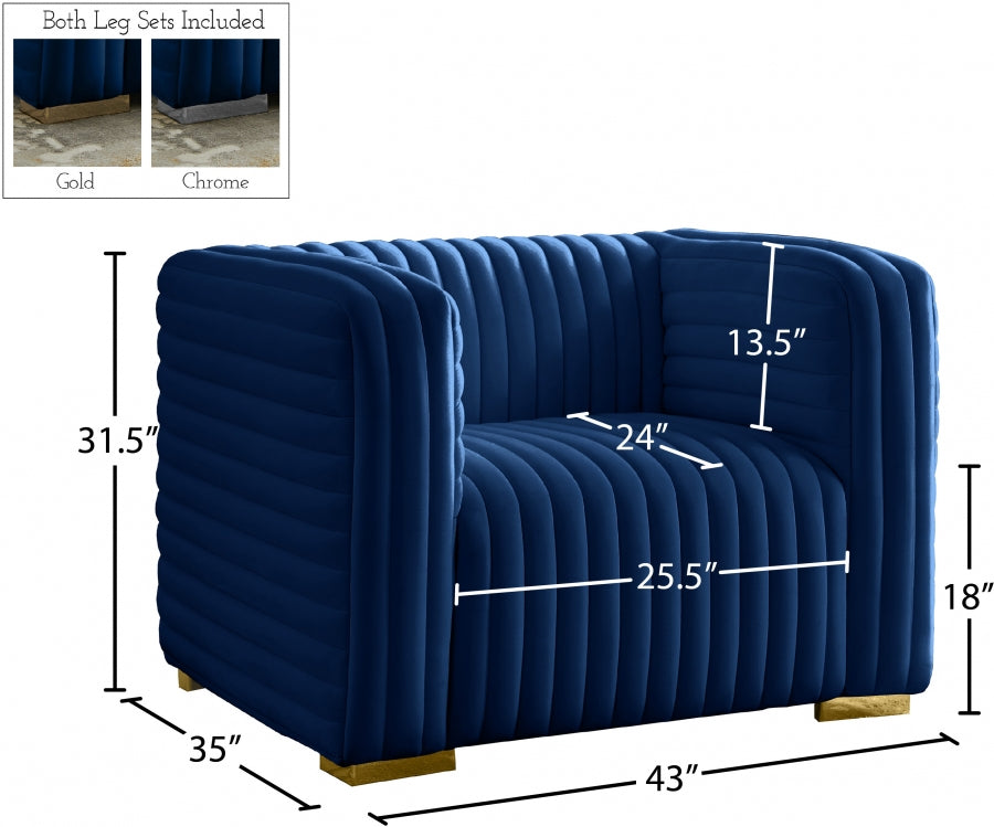 Ravish Velvet Upholstered Chair