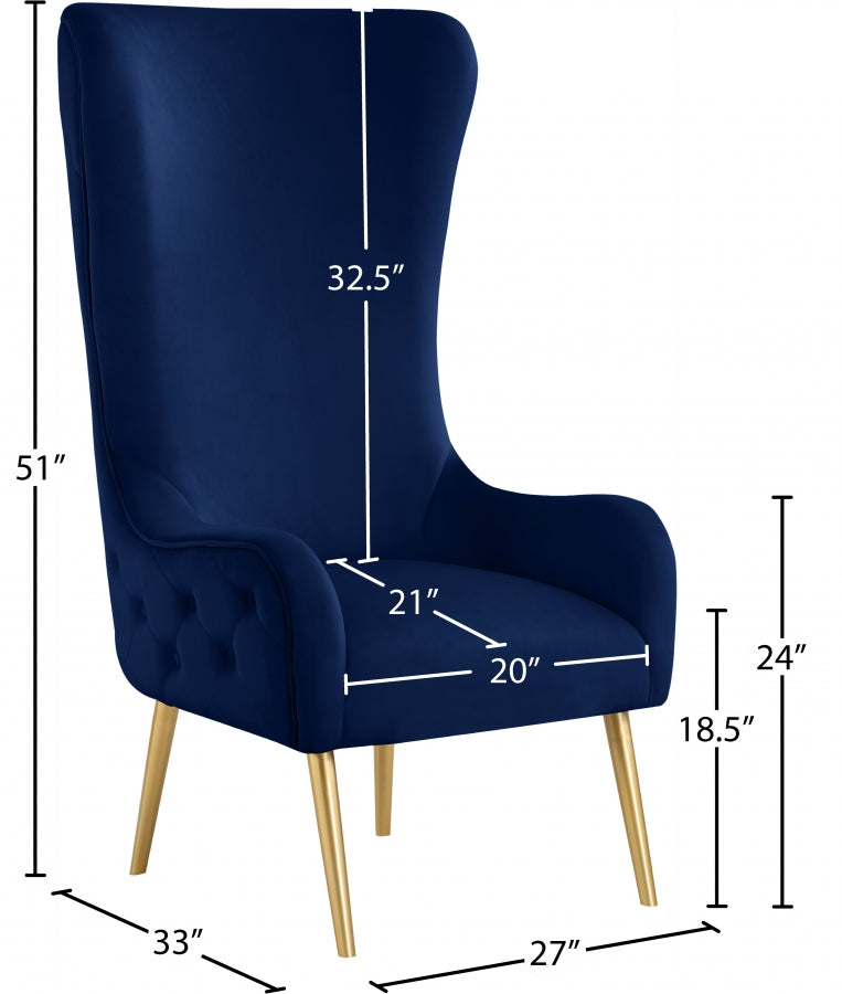 Alexander Velvet Upholstered Accent Chair