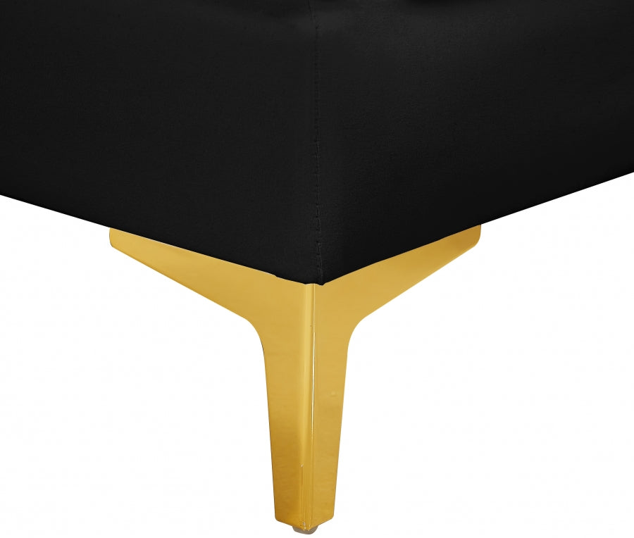 Alina Velvet Upholstered Modular Armless Chair