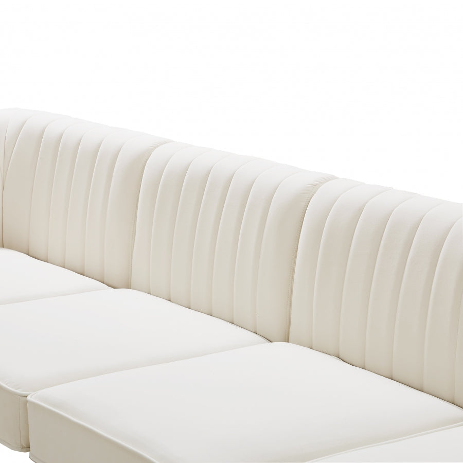 Alina Velvet Upholstered Modular Armless Chair