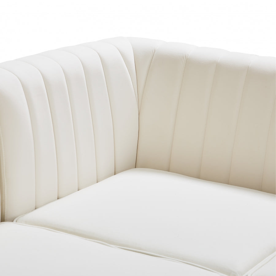 Alina Velvet Upholstered Modular Corner Chair