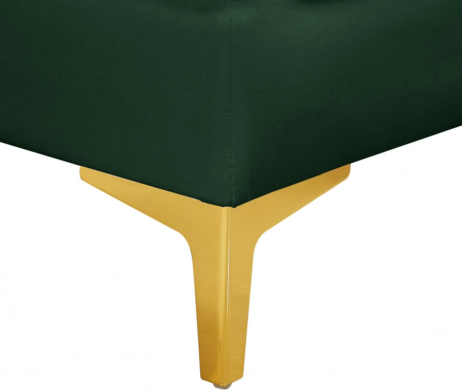 Alina Velvet Upholstered Modular Armless Chair