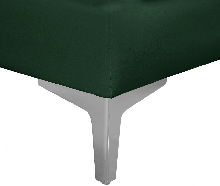 Alina Velvet Upholstered Modular Armless Chair