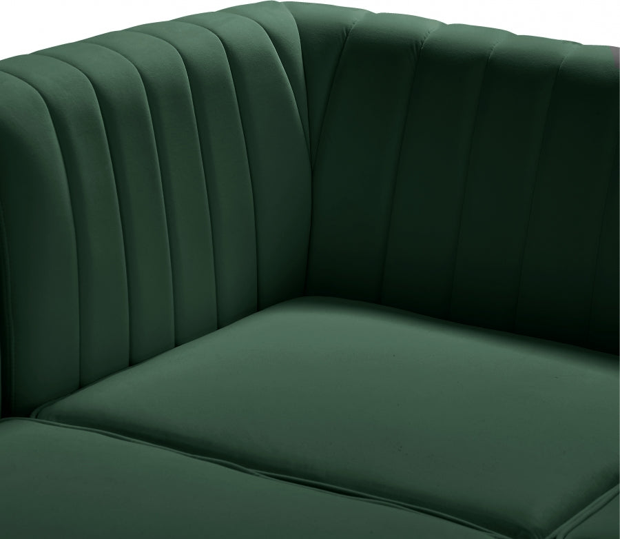Alina Velvet Upholstered Modular Corner Chair