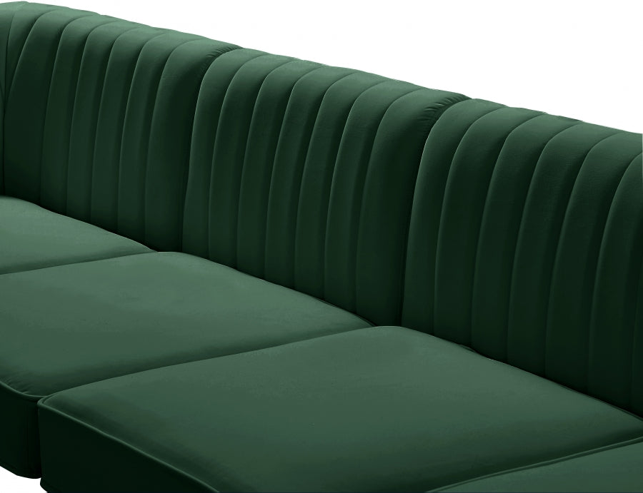 Alina Velvet Upholstered Modular Corner Chair