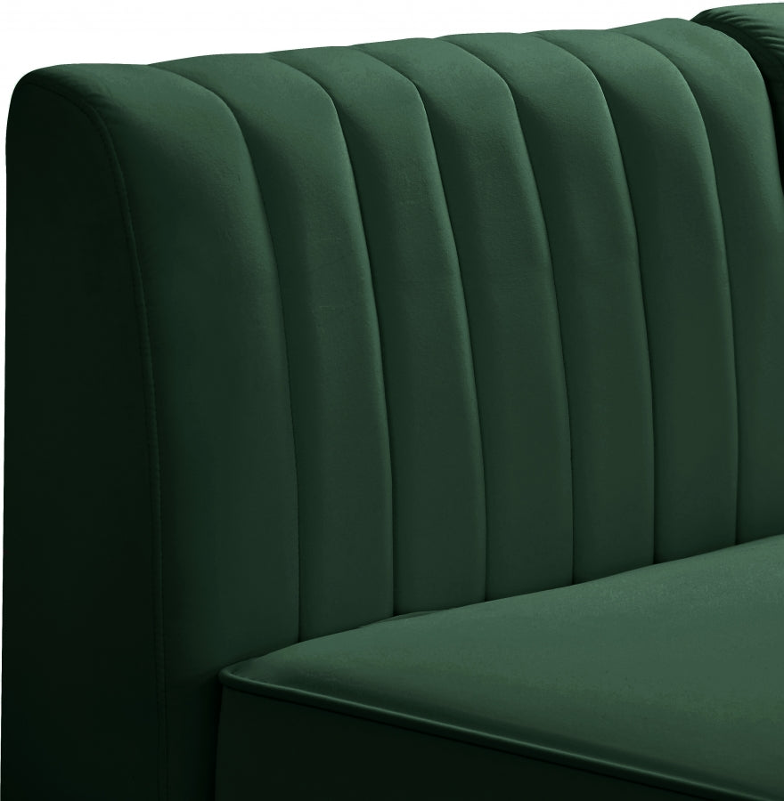 Alina Velvet Upholstered Modular Corner Chair