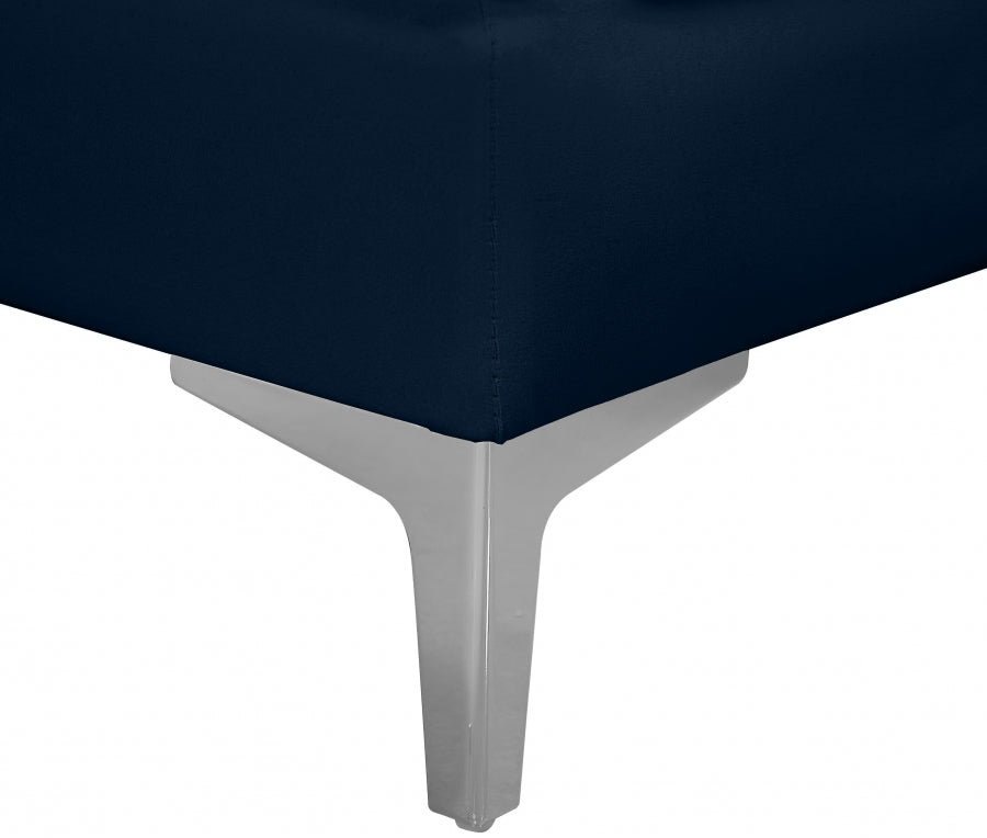Alina Velvet Upholstered Modular Armless Chair