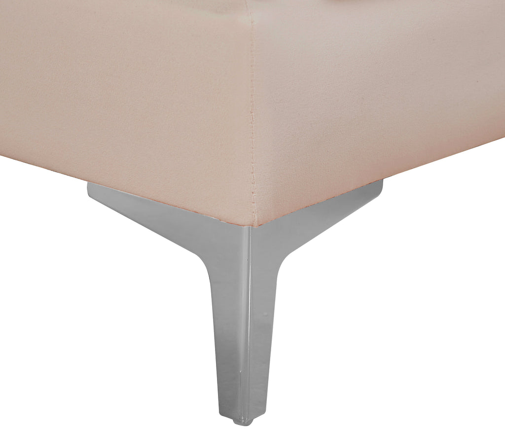 Alina Velvet Upholstered Modular Armless Chair